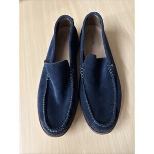 Clarks Men’s Blue Suede Loafer Shoes Size US 8